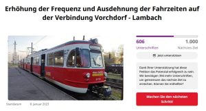 Onlinepetition Pemperlbahn / Vorchdorferbahn